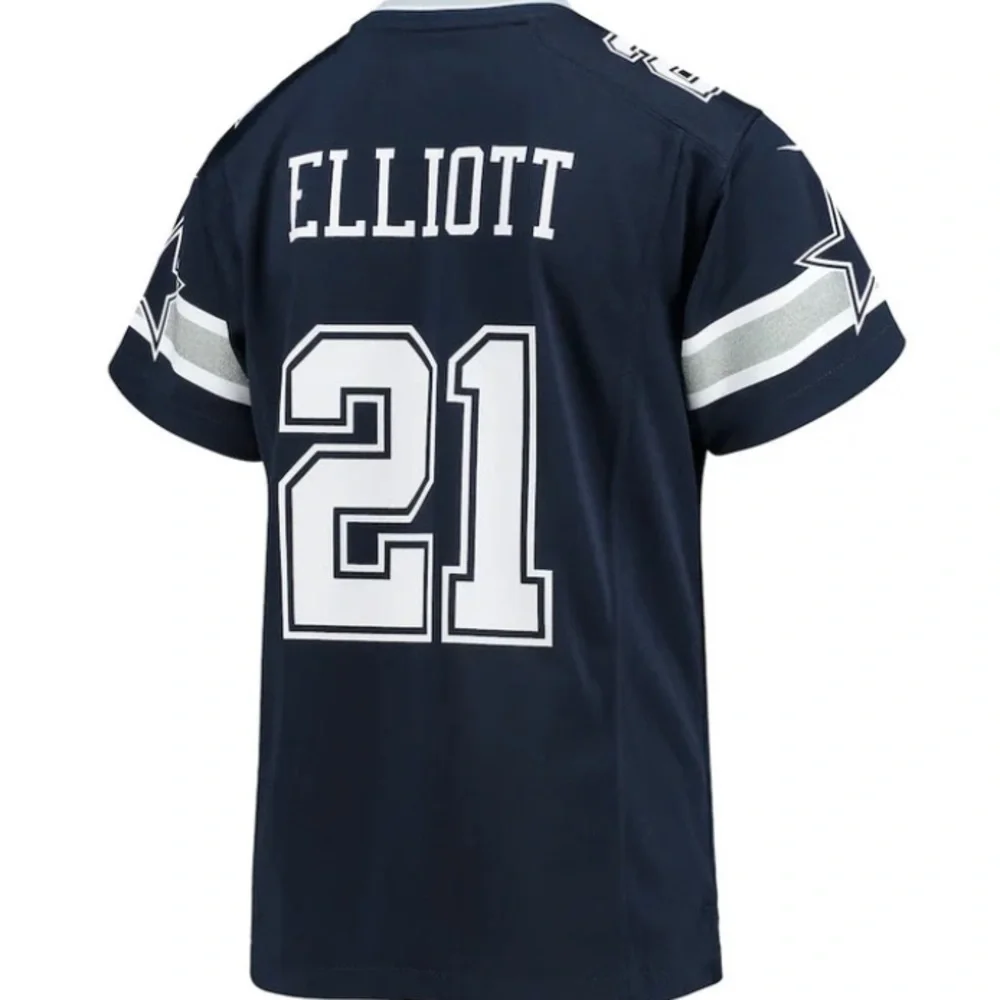 Dallas Cowboys Jersey Ezekiel Elliot EUC youth Large boys L NFL football​​​